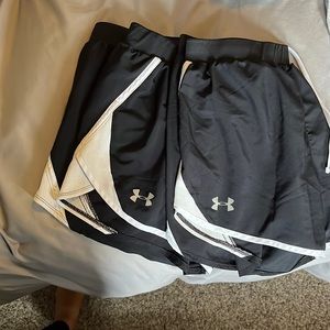 2 pairs of under armor shorts